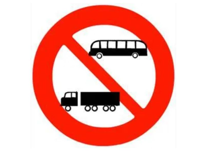 Chi tiết ý nghĩa của các biển cấm xe tải và giờ cấm xe tải mới nhất